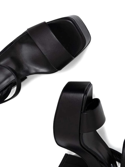 PINKO 120mm platform heeled sandals - Black - zdjęcie produktu nr 2