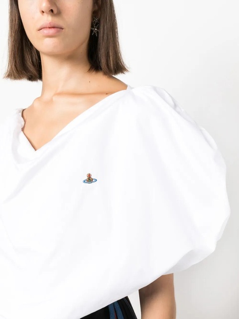 Vivienne Westwood Heart asymmetric top - White - zdjęcie produktu nr 2