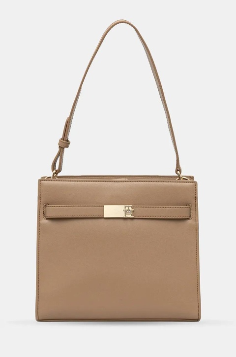 Tommy Hilfiger torebka kolor beżowy AW0AW17182 - zdjęcie produktu nr 1