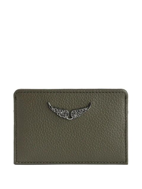 Zadig&Voltaire leather wing cardholder - Green - zdjęcie produktu nr 1