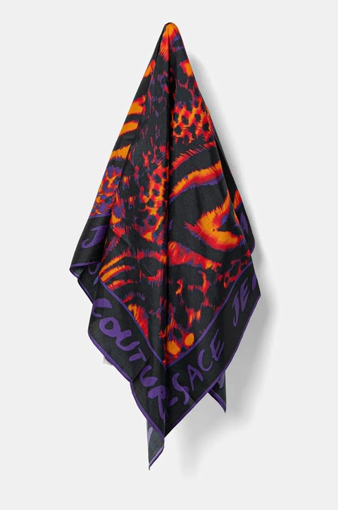 Versace Jeans Couture apaszka jedwabna damska kolor multicolor wzorzysta 78HA7H02 ZG352 - zdjęcie produktu nr 1