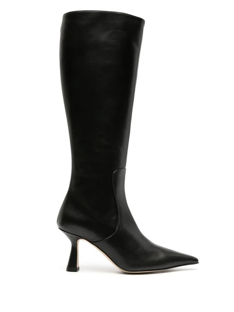 Aeyde Esme 75mm knee-high leather boots - Black - zdjęcie produktu nr 1