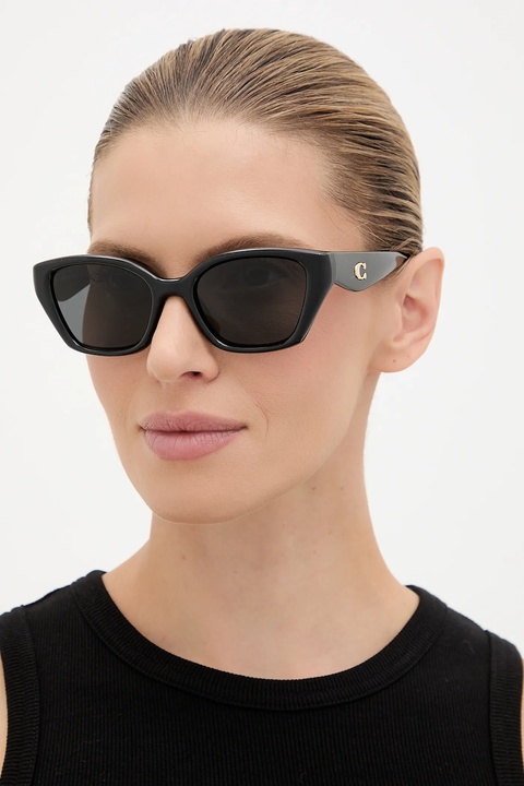 Coach okulary przeciwsłoneczne damskie kolor czarny 0HC8434U - zdjęcie produktu nr 1