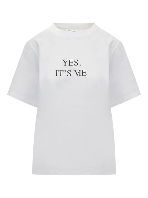 Victoria Beckham slogan-print T-shirt - White - zdjęcie produktu nr 1