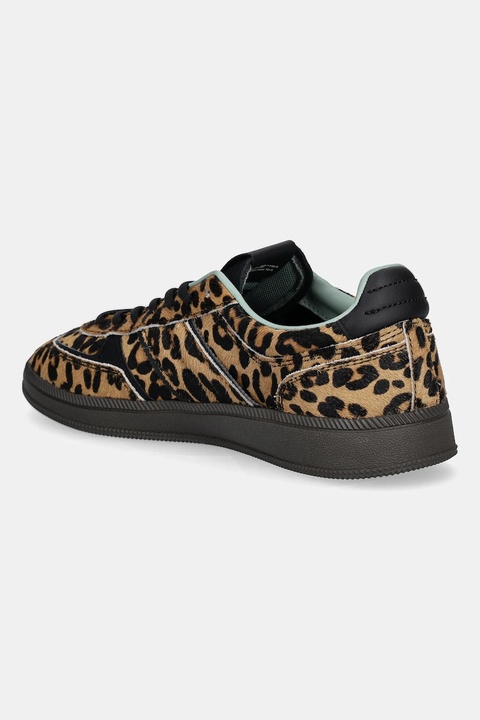 Tommy Jeans sneakersy skórzane THE GREENWICH EDGE LEOPARD damskie kolor brązowy EN0EN02904 - zdjęcie produktu nr 2