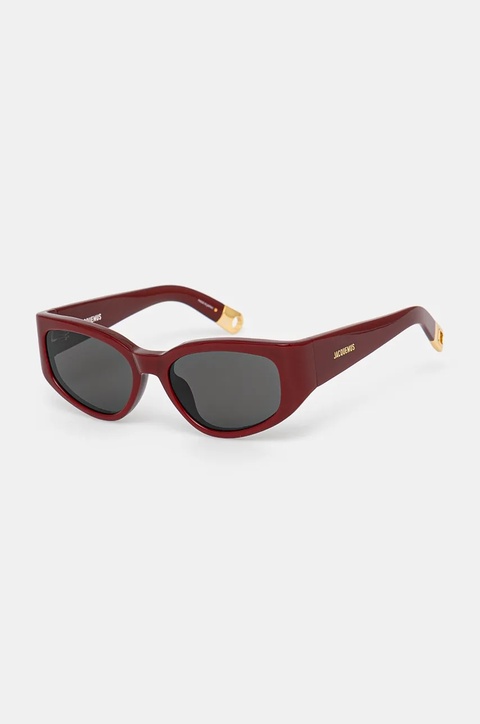 Jacquemus okulary przeciwsłoneczne GALA kolor bordowy JAC5C3SUN - zdjęcie produktu nr 1