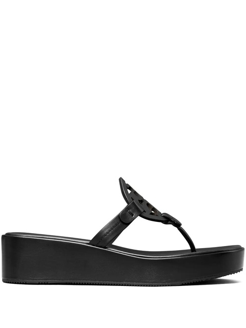 Tory Burch Miller wedge slides - Black - zdjęcie produktu nr 1