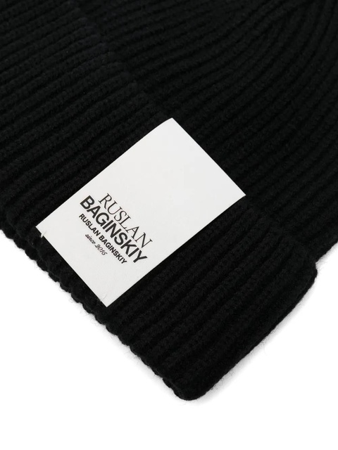 Ruslan Baginskiy ribbed-knit beanie - Black - zdjęcie produktu nr 2