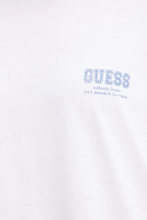 Guess t-shirt bawełniany damski kolor biały W5YI10 JA914 - zdjęcie produktu nr 2
