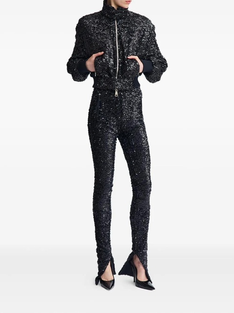 16Arlington Azra sequin-embellished trousers - Black - zdjęcie produktu nr 2