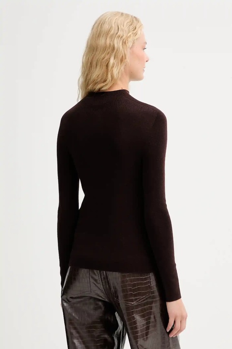 ISABELLE BLANCHE sweter wełniany damski kolor brązowy lekki IS25FW-M188-F001 - zdjęcie produktu nr 2