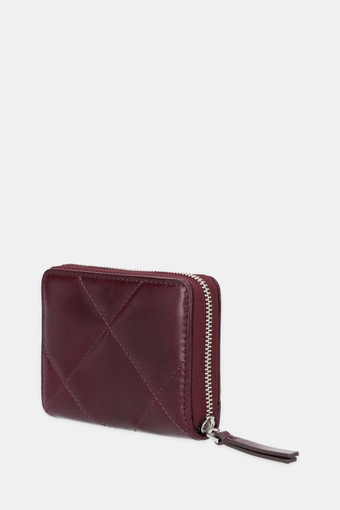 Tory Burch portfel skórzany Kira Diamond Quilt damski kolor bordowy 174397.500 - zdjęcie produktu nr 2