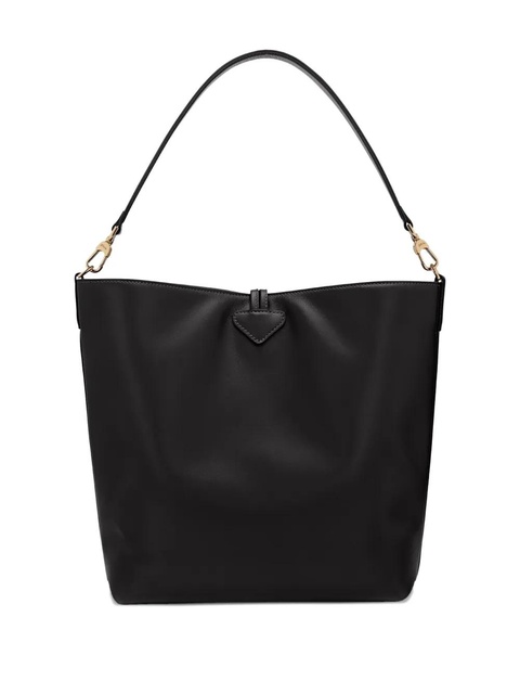 Longchamp medium Le Roseau leather shoulder bag - Black - zdjęcie produktu nr 2