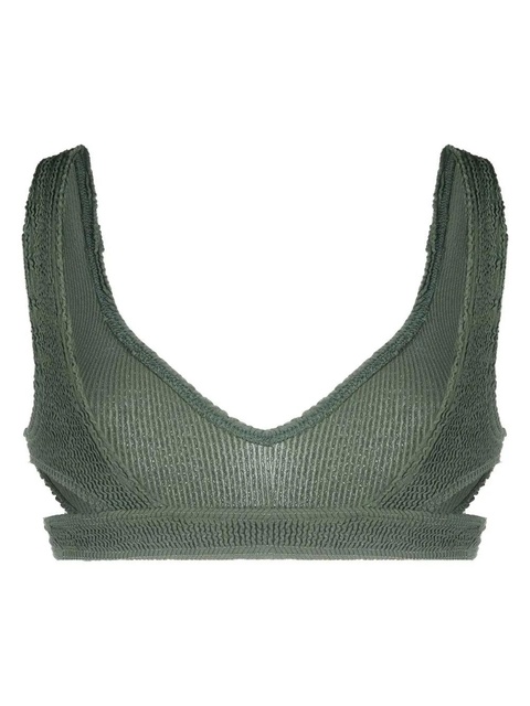 Bond-eye cut-out bikini top - Green - zdjęcie produktu nr 1
