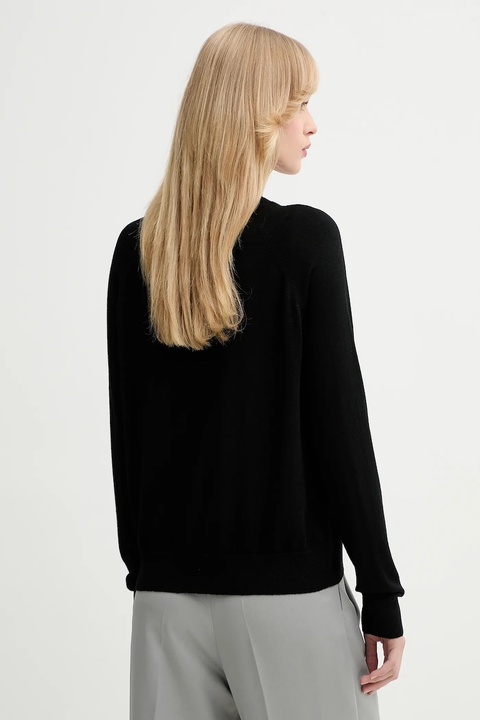MAX&Co. sweter wełniany damski kolor czarny lekki 2528366014200 - zdjęcie produktu nr 2