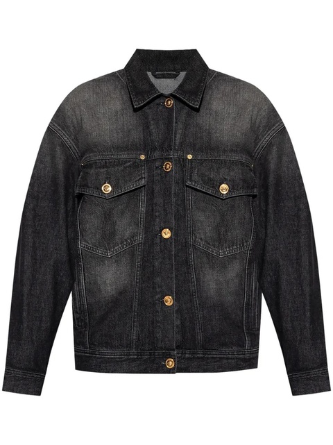 Versace Barocco denim jacket - Black - zdjęcie produktu nr 1