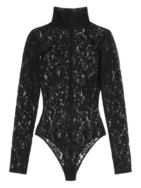 Valentino Garavani rebrodé lace bodysuit - Black - zdjęcie produktu nr 1