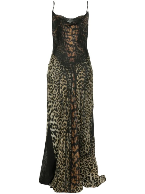 Jean Paul Gaultier leopard-print maxi dress - Neutrals - zdjęcie produktu nr 1