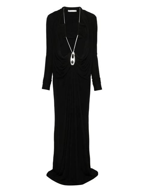 Christopher Esber draped jersey maxi dress - Black - zdjęcie produktu nr 1