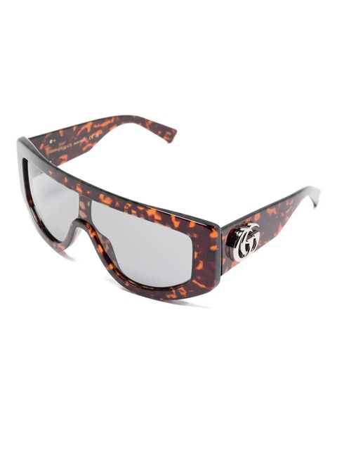 Gucci Eyewear oval-frame sunglasses - Brown - zdjęcie produktu nr 1