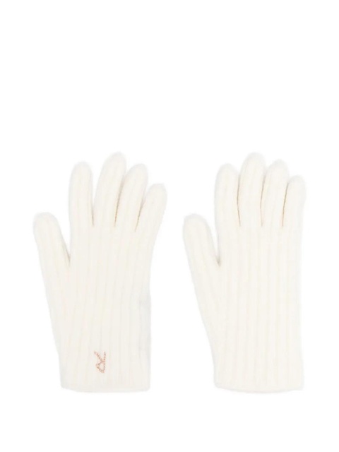 Ruslan Baginskiy embroidered-logo gloves - Neutrals - zdjęcie produktu nr 2