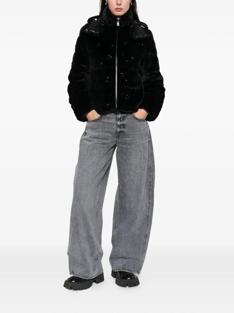 Moncler Andronne hooded embellished jacket - Black - zdjęcie produktu nr 1