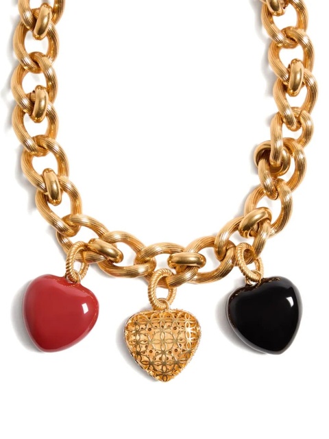 Valentino Garavani heart charm gold-tone necklace - zdjęcie produktu nr 2