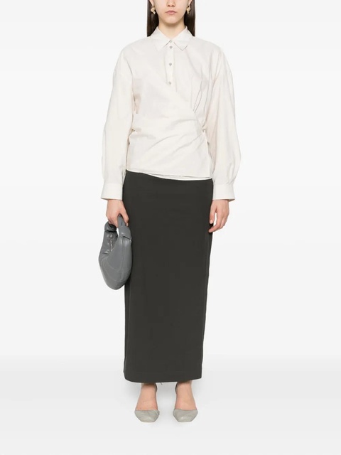 LEMAIRE classic-collar twisted shirt - Neutrals - zdjęcie produktu nr 2