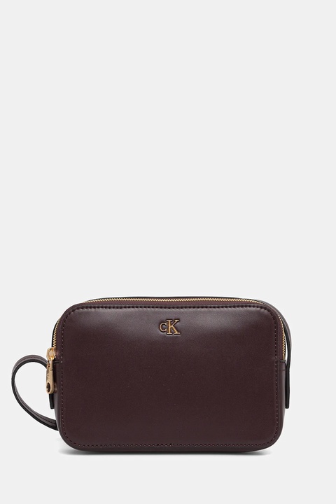 Calvin Klein torebka kolor brązowy LV04F3173G - zdjęcie produktu nr 1