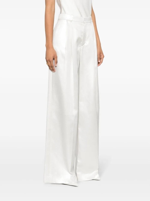 Chloé wide-leg silk trousers - Silver - zdjęcie produktu nr 2