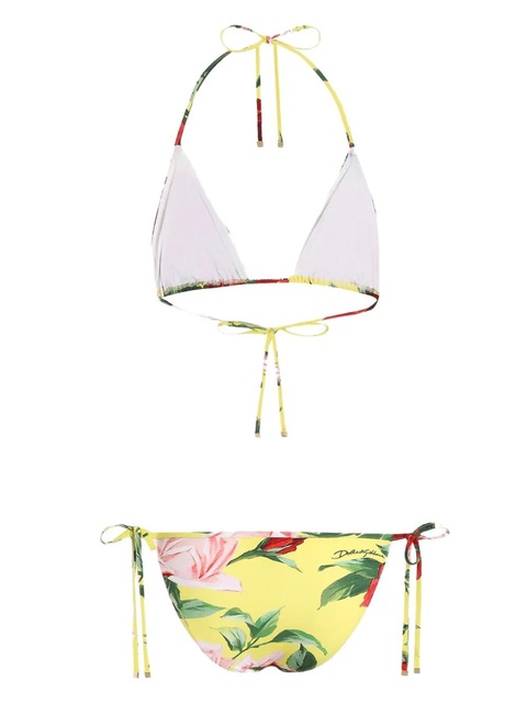Dolce & Gabbana floral-print bikini - Yellow - zdjęcie produktu nr 1