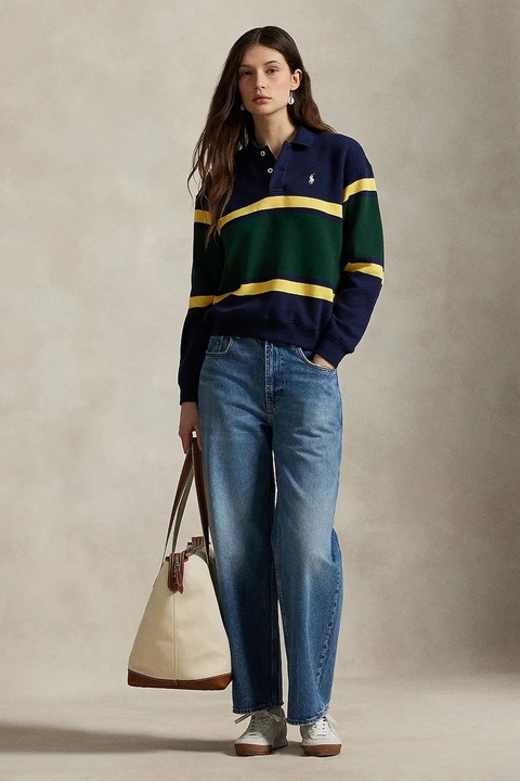 Polo Ralph Lauren bluza damska kolor granatowy wzorzysta 211971755 - zdjęcie produktu nr 2