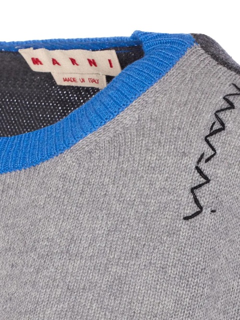 Marni colour-block cashmere sweater - Grey - zdjęcie produktu nr 2