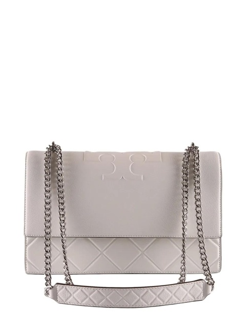 Tory Burch Fleming logo-embossed quilted shoulder bag - Grey - zdjęcie produktu nr 1