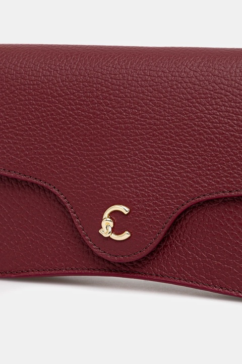 Coccinelle torebka skórzana kolor bordowy E5 SSL 27 01 01 - zdjęcie produktu nr 2