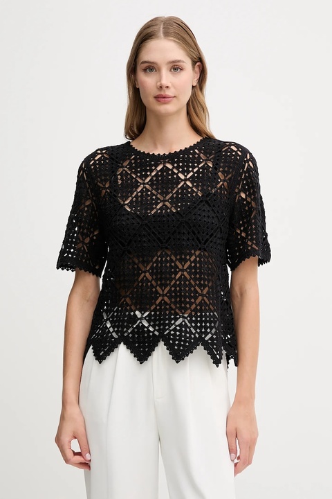 Dkny t-shirt damskie kolor czarny P5ESAX26 - zdjęcie produktu nr 1
