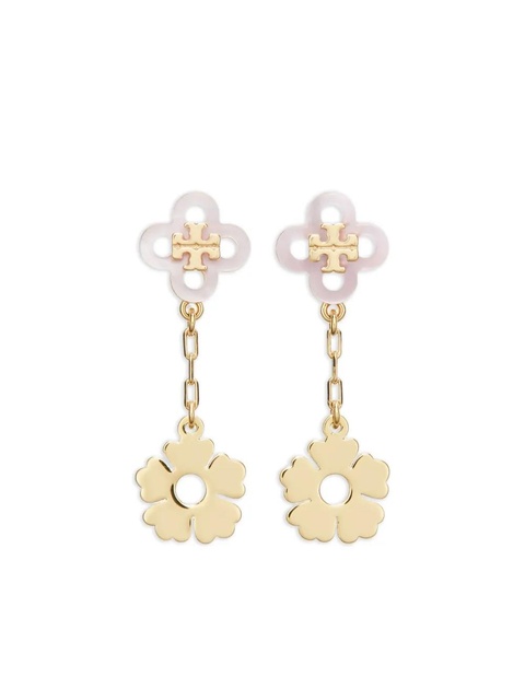 Tory Burch clover flower earrings - Gold - zdjęcie produktu nr 1