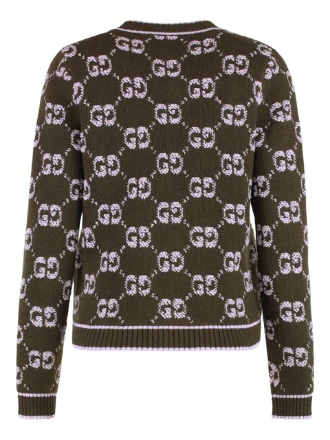 Gucci jacquard bouclé cardigan - Green - zdjęcie produktu nr 2