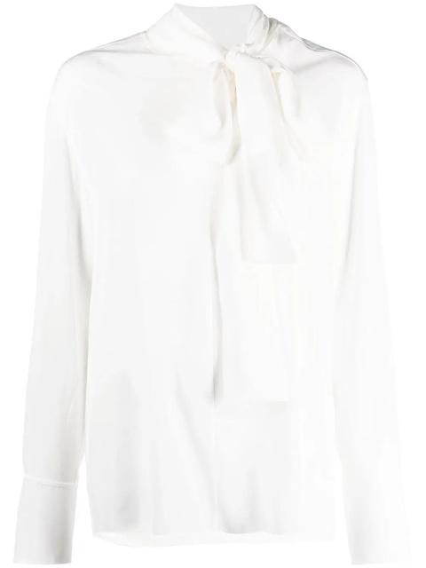 Givenchy pussy-bow silk blouse - White - zdjęcie produktu nr 1