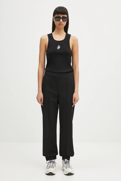 Samsoe Samsoe spodnie Saneem damskie kolor czarny proste high waist F25100156 - zdjęcie produktu nr 2