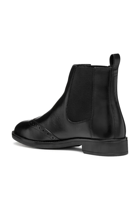 Geox botki skórzane D JAYLON 2 damskie kolor czarny na płaskim obcasie D56QAA 043NH C9999 - zdjęcie produktu nr 2