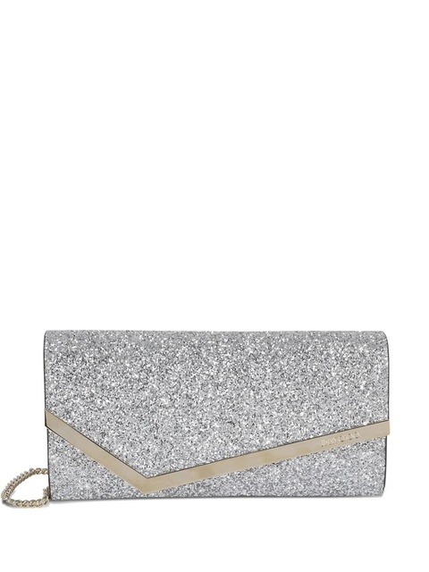 Jimmy Choo Emmie clutch bag - Silver - zdjęcie produktu nr 1