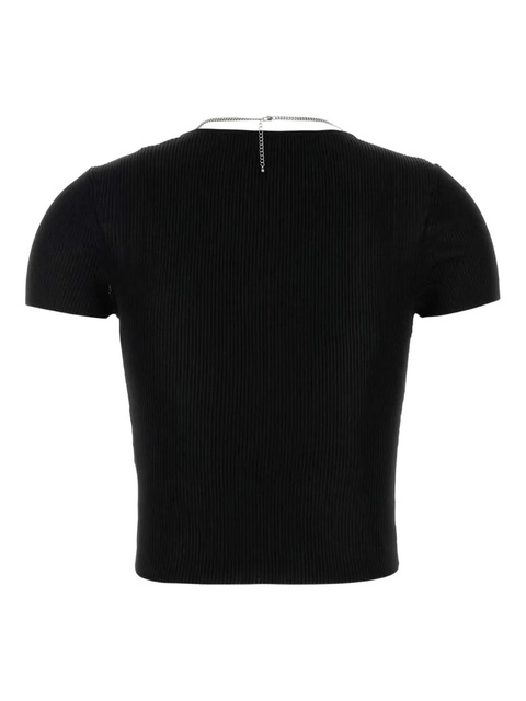 Alexander Wang chain-embellished ribbed top - Black - zdjęcie produktu nr 2