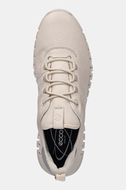 Ecco sneakersy skórzane Gruuv Sneaker Lea Gtx damskie kolor beżowy 218233-01378 - zdjęcie produktu nr 2