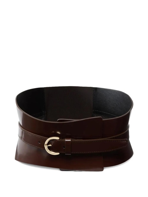 PINKO patent leather buckle belt - Brown - zdjęcie produktu nr 1