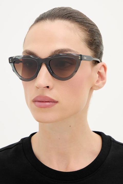 Chloé okulary przeciwsłoneczne damskie kolor czarny CH0294S - zdjęcie produktu nr 1