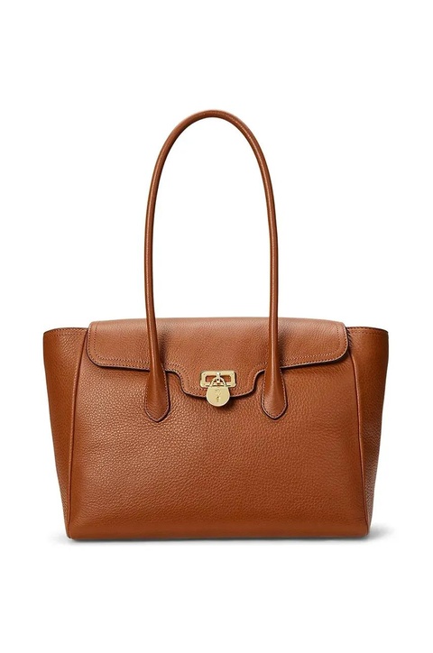 Lauren Ralph Lauren torebka skórzana kolor brązowy 431966862 - zdjęcie produktu nr 2