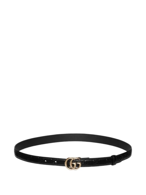 Gucci Double G buckle leather belt - Black - zdjęcie produktu nr 1