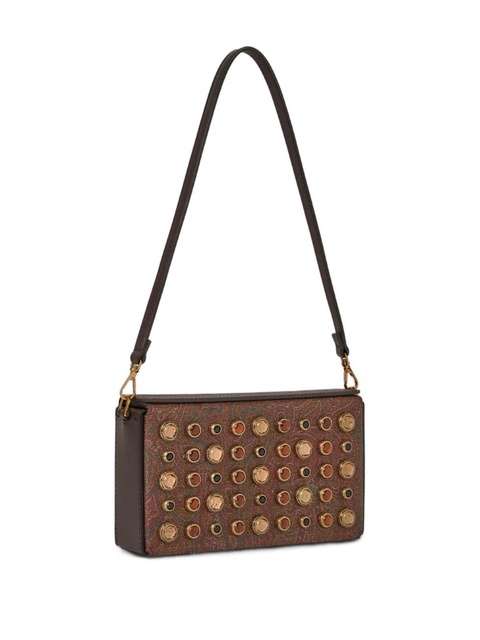 ETRO paisley jewl-studs mini bag - Brown - zdjęcie produktu nr 2