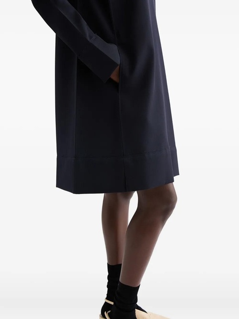 Jil Sander pointed-collar wool gabardine mini dress - Blue - zdjęcie produktu nr 1
